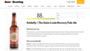 Review: Schlafly / The Saint Louis Brewery Pale Ale - schlafly brewing company