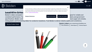 Lead Wire & Hook Up Wire - Belden - lead wire factory