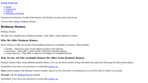 Redman Homes - Belden Homes Inc - redman mobile home manufacturer