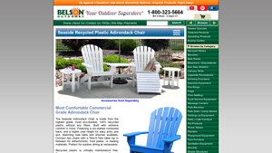 Seaside Recycled Plastic Adirondack Chair | Belson Outdoors® - plastic adirondack chairs bulk