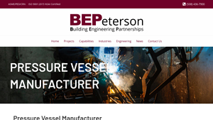 Pressure Vessel Manufacturer - BEPeterson - pressure vessel manufacturer
