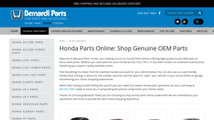 Honda Parts Online: Shop Genuine OEM Parts - Bernardi Parts - honda parts factory