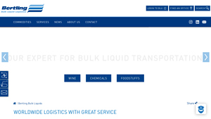 Bertling Bulk Liquids | Specialized liquid transport solutions - liquid bulk