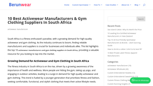 10 Best Activewear Manufacturers & Gym Clothing Suppliers ... - Berunwear - fitness wear manufacturer