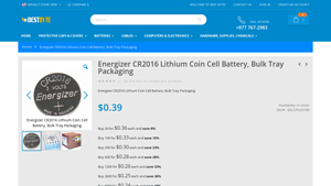 Energizer CR2016 Lithium Coin Cell Battery, Bulk Tray Packaging - cr2016 bulk