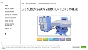 G-8 Series 2-axis Vibration Test Systems - Bestec - bestecsv.com - shinken vibration test systems / shakers' manufacturer