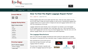Luggage Repair Parts | Luggage Tips | BforBag.com - ricardo luggage manufacturer