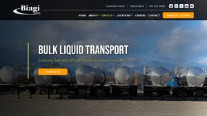 Bulk Liquid Transport - Safe and Efficient Delivery - Biagi Bros. - liquid bulk