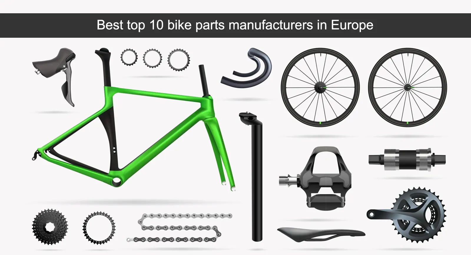 A relevant stock photo of bicycle part manufacturer in a typical setting.