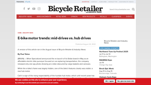 E-bike motor trends: mid-drives vs. hub drives - Bicycle Retailer - mid drive electric bike factory