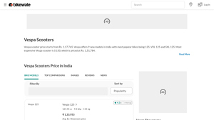 Vespa Scooters Price in India - New Vespa Models 2025 ... - BikeWale - is piaggio of vespa manufacturer