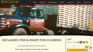 Reclaimed Pine Flooring - Bingham Lumber - pine flooring company