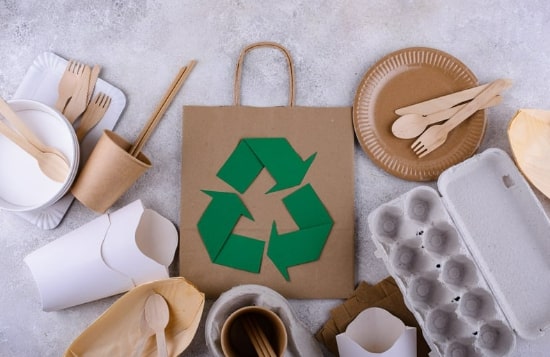 A relevant stock photo of biodegradable packaging supplier in a typical setting.