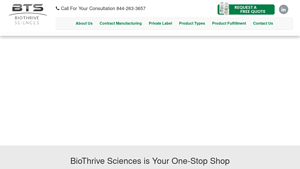 BioThrive Sciences - GMP Certified Supplement Manufacturer - contract manufacturer nutritional supplements