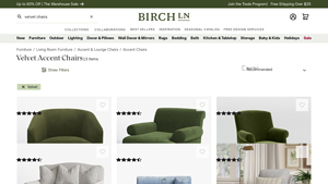 Velvet Chairs | Birch Lane - velvet chair company
