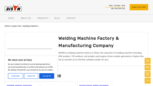 welding machine factory & manufacturing company in china - BISON - arc welding machine factory