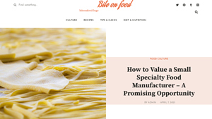 How to Value a Small Specialty Food Manufacturer - A Promising Opportunity - value of a small specialty food manufacturer