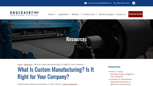 What Is Custom Manufacturing? Is It Right for Your Company? - custom manufacturer