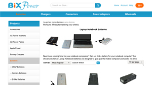 External Laptop Batteries - BiXPower - laptop battery bulk