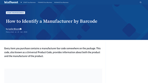 How to Identify a Manufacturer by Barcode - Bizfluent - manufacturer code