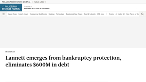 Lannett emerges from bankruptcy protection, eliminates $600M in debt - lannett drug manufacturer