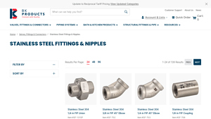 Stainless Steel Fittings & Nipples - BK Products - stainless steel fittings factory