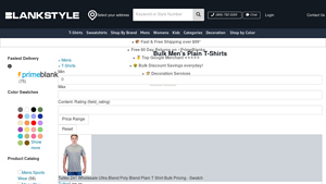 Bulk Men's Plain T-Shirts - Blankstyle - tshirt bulk
