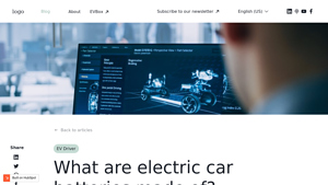 What are electric car batteries made of? - EVBox | Blog - electric car battery factory