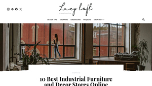 10 Best Industrial Furniture and Decor Stores Online - Lazy Loft - industrial furniture company