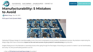 PCB Layout Design for Manufacturability: 5 Mistakes to Avoid - pcb layout factory