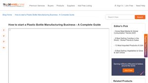How to Start a Plastic Bottle Manufacturing Business - Bottle Manufacturing Companies