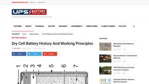 Dry Cell Battery History And Working Principles - dry cell battery company
