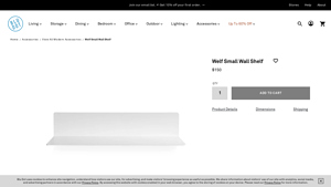 Welf Small Wall Shelf | Modern Storage Furniture - Blu Dot - metal wall shelf factory