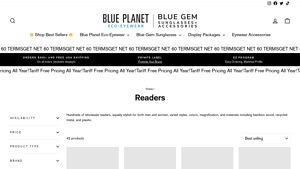 Wholesale Reading Glasses - Design Line Readers - Blue Gem - reading glasses bulk
