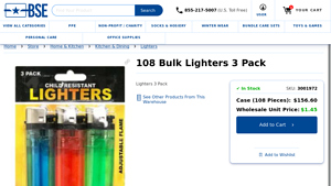 108 Bulk Lighters 3 Pack - at - bluestarempire.com - lighters bulk