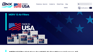 MERV 13 Air Filters - BNX TruFilter - Factory Direct American Made - usa pleated air filters manufacturer