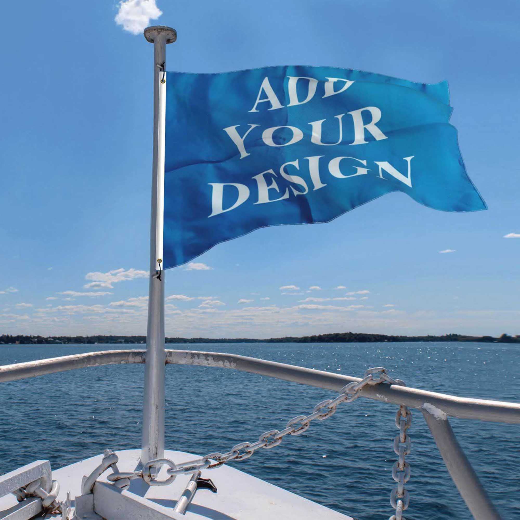 A relevant stock photo of boat flags custom in a typical setting.