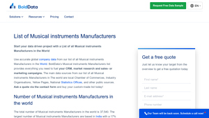List of Musical instruments Manufacturers - BoldData - manufacturer of musical instruments