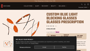 Custom Blue Light Blocking Glasses | Prescription - Bon Charge - anti blue light glasses factory