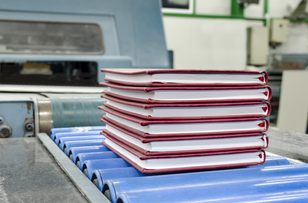 A relevant stock photo of book manufacturer in a typical setting.