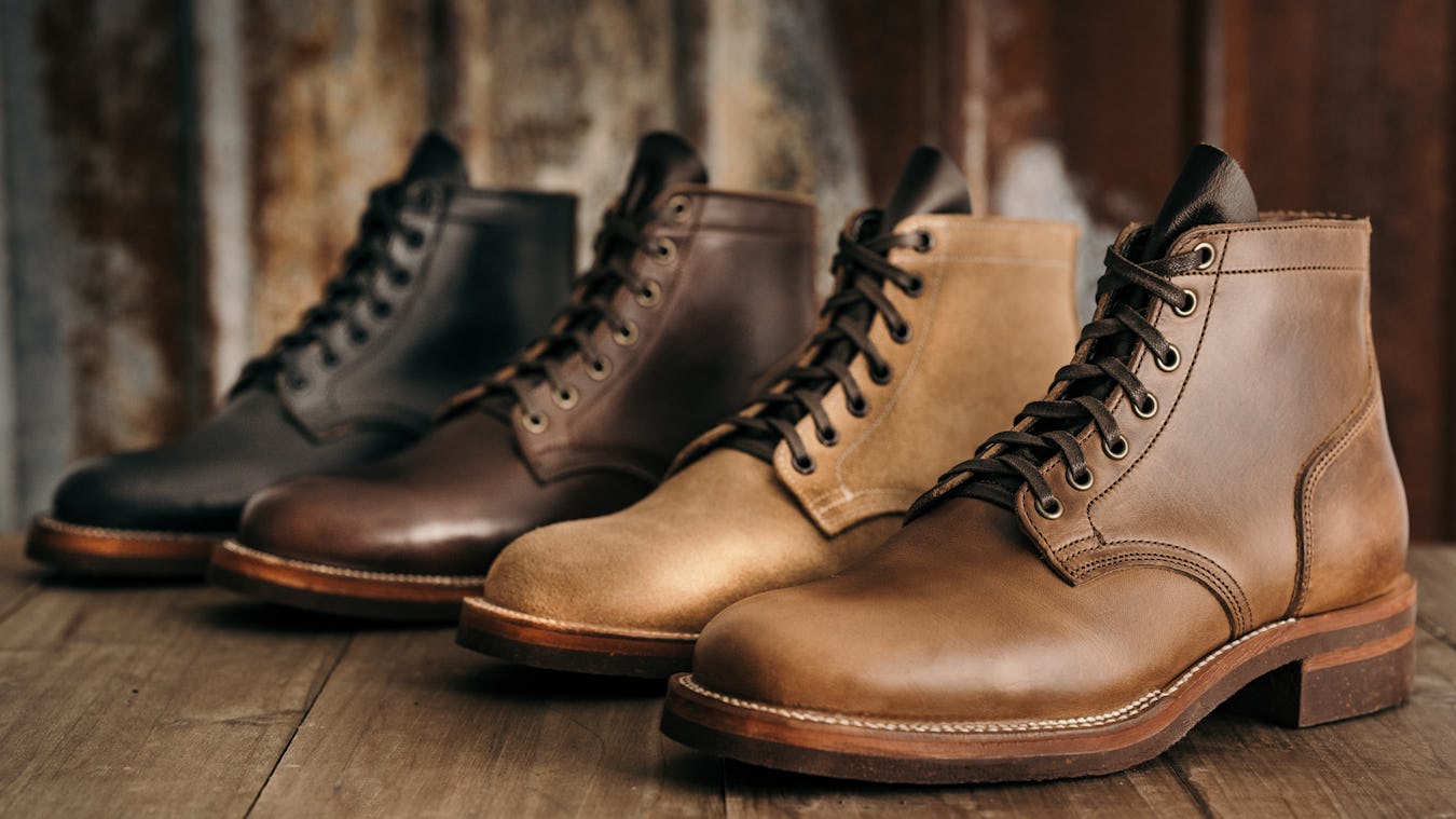 A relevant stock photo of boot manufacturer in a typical setting.