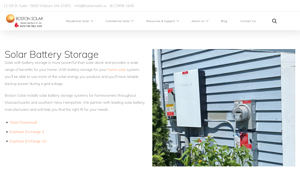 Residential Solar Battery Storage Solutions - Boston Solar - household solar battery factory