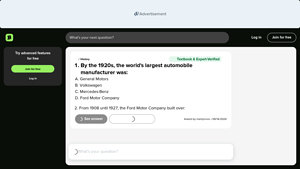 By the 1920s, the world's largest automobile manufacturer was: - by the 1920s the world's largest automobile manufacturer was