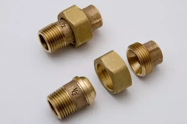 A relevant stock photo of brass pipe fittings supplier in a typical setting.
