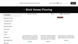 Brick Veneer Flooring | Buy Thin Brick for Floors - brick flooring company