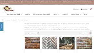 Thin Brick Paver for Floors - Vintage Brick Salvage - brick flooring company