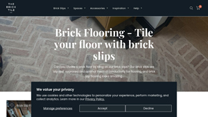 Brick Slip Flooring | Creating a brick floor - brick flooring company