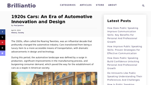 1920s Cars: An Era of Automotive Innovation and Design - by the 1920s the world's largest automobile manufacturer was
