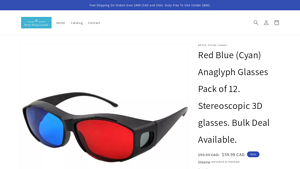 Red Blue (Cyan) Anaglyph Glasses Pack of 12. Stereoscopic 3D ... - 3d glasses bulk