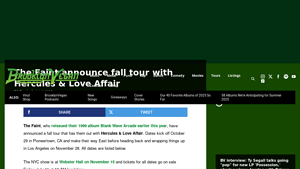The Faint announce fall tour with Hercules & Love Affair - love city brewing company